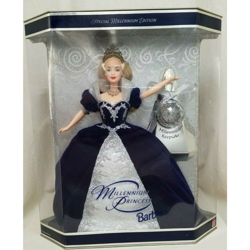 VTG Barbie Millennium Princess SPECIAL EDITION Doll 1999 24154 Blue Silver Shine